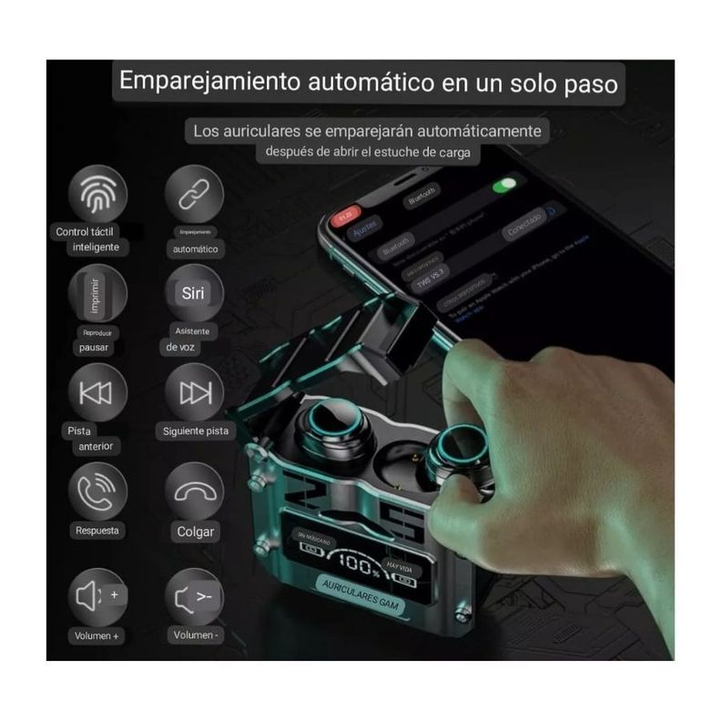 Audifonos Bluetooth Deportivos M25 Gamer-2
