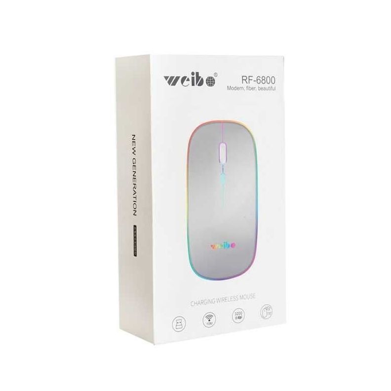 Mouse Imice Wireless 24ghz Inalámbrico Recargable Burdeo-4