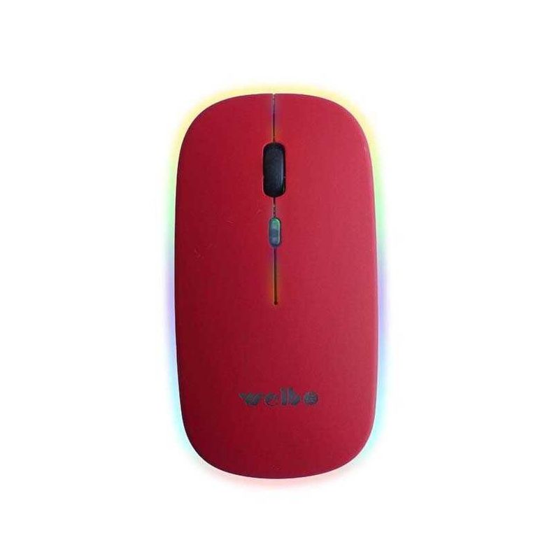 Mouse Imice Wireless 24ghz Inalámbrico Recargable Burdeo-0