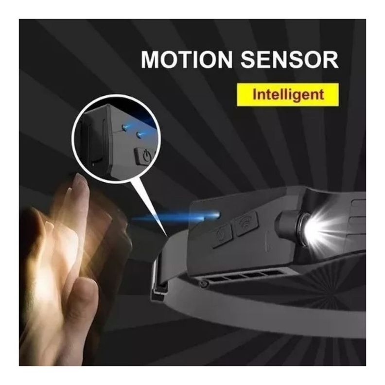 Linterna Cintillo Con Sensor Para Uso Frontal-4