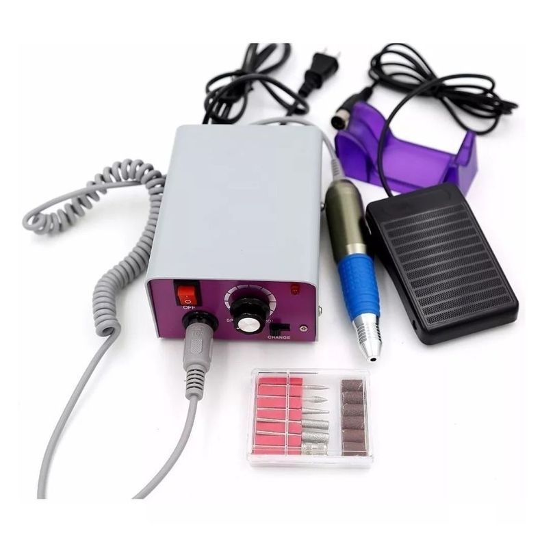 Set Torno Profesional Para Uñas Acrílicas Manicure Pedicure-4