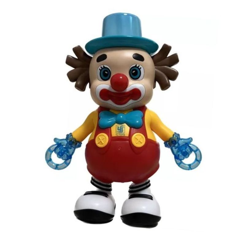 Juguete Robot Payaso Bailarín Electrónico Luz Y Sonido-0