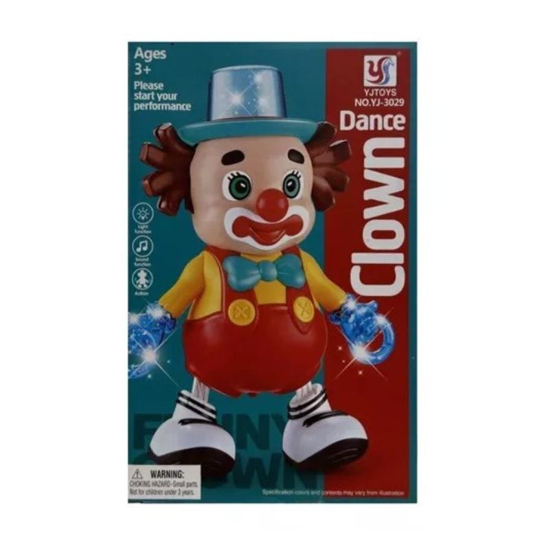 Juguete Robot Payaso Bailarín Electrónico Luz Y Sonido-1