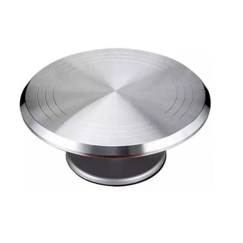 Base Giratoria Reposteria De Metal Profesional Base Torta 23CM-0