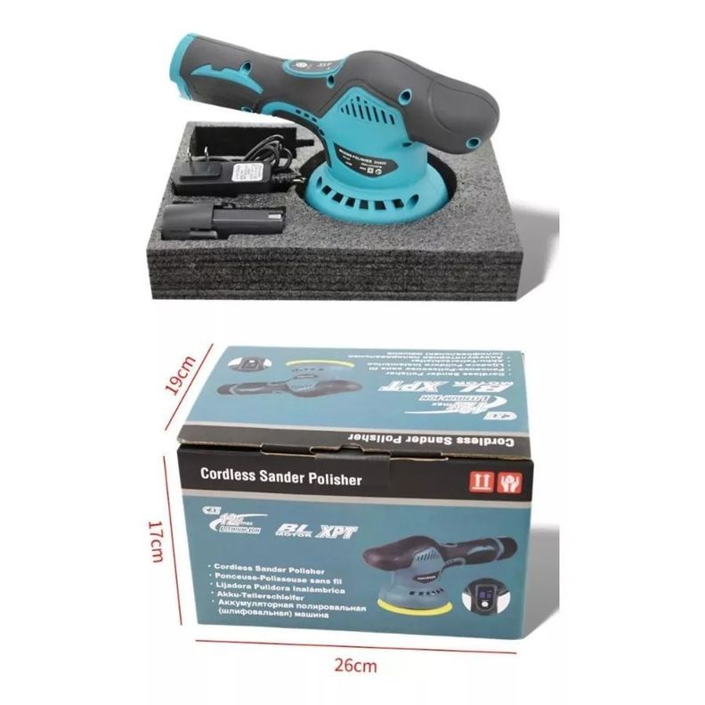 Lijadora Pulidora Inalámbrica 12v Bl Motor 8 Engranajes-1