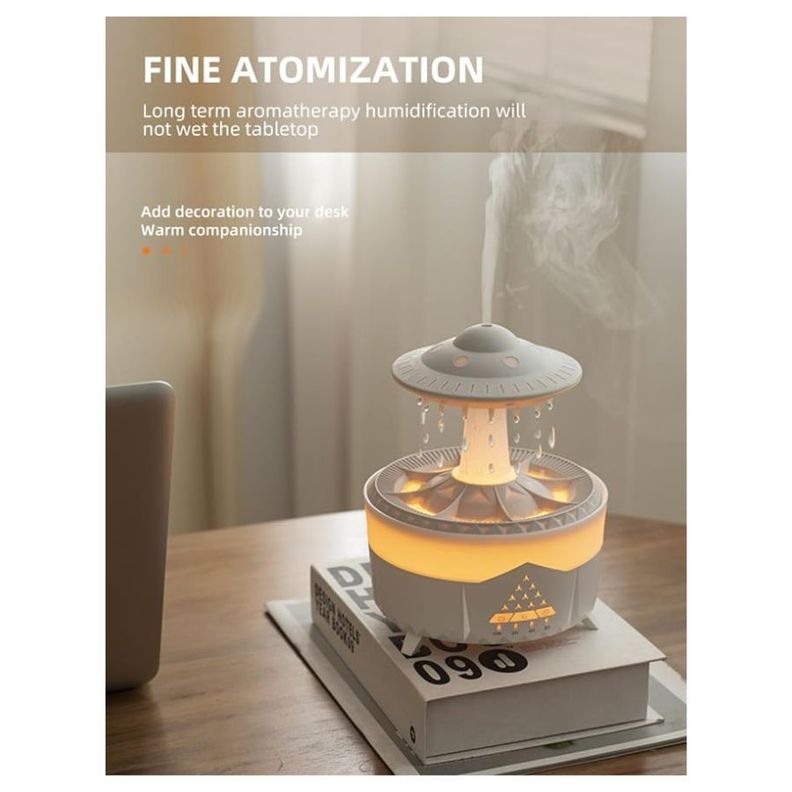 Humidificador Gotas De Agua Simulación Difusor Aroma Hogar-4