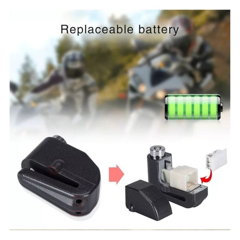 Candados Para Motos Con Alarma Bicicletas Bicimoto Anti Robo-1