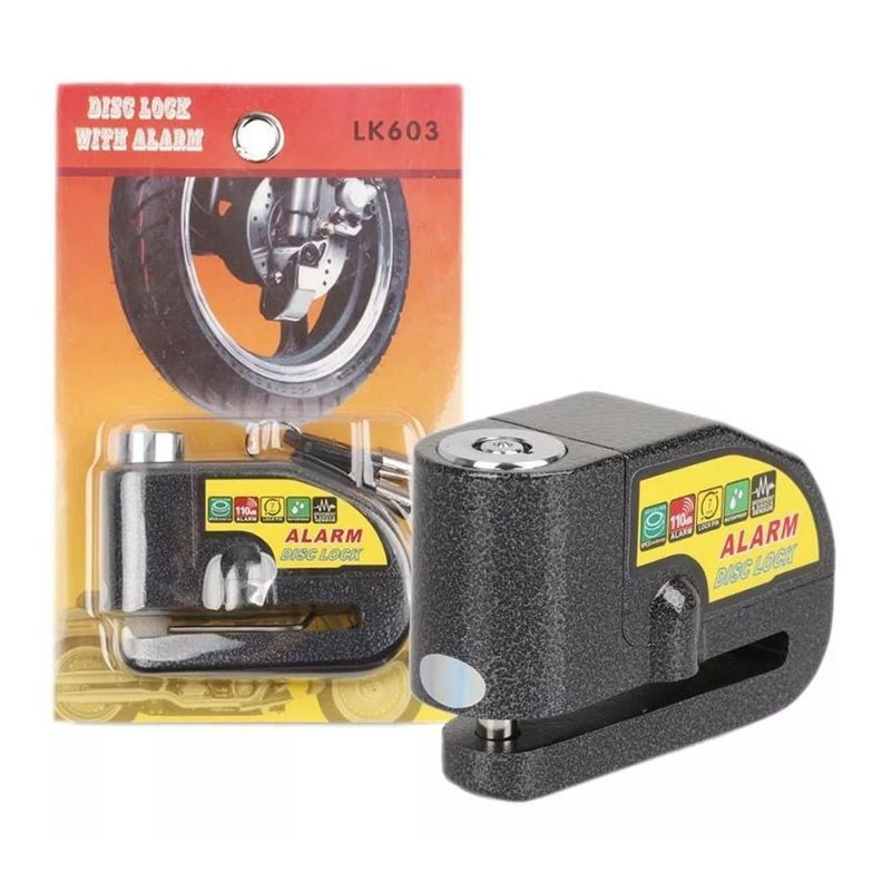 Candados Para Motos Con Alarma Bicicletas Bicimoto Anti Robo-4