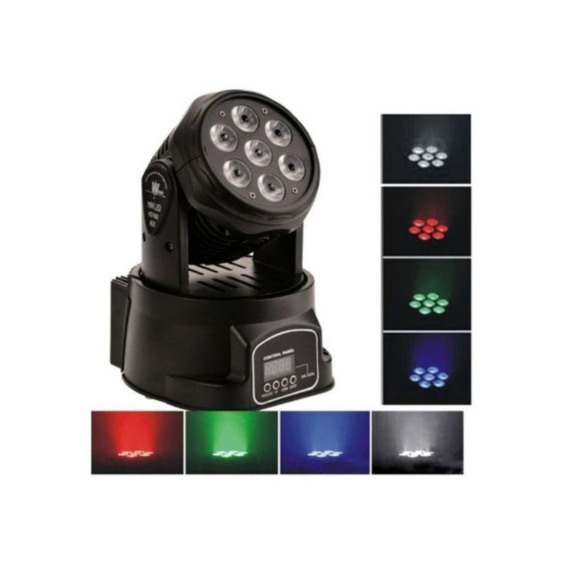 Luz De Escenario Cabezal Movil Luz 4 En 1 Rgb Led-1
