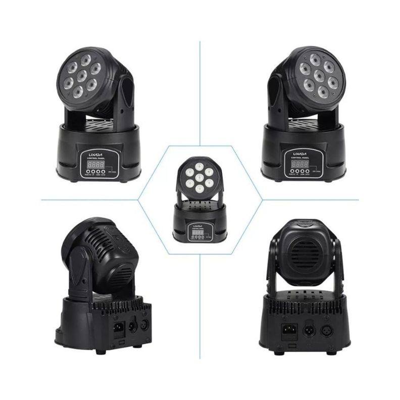 Luz De Escenario Cabezal Movil Luz 4 En 1 Rgb Led-2
