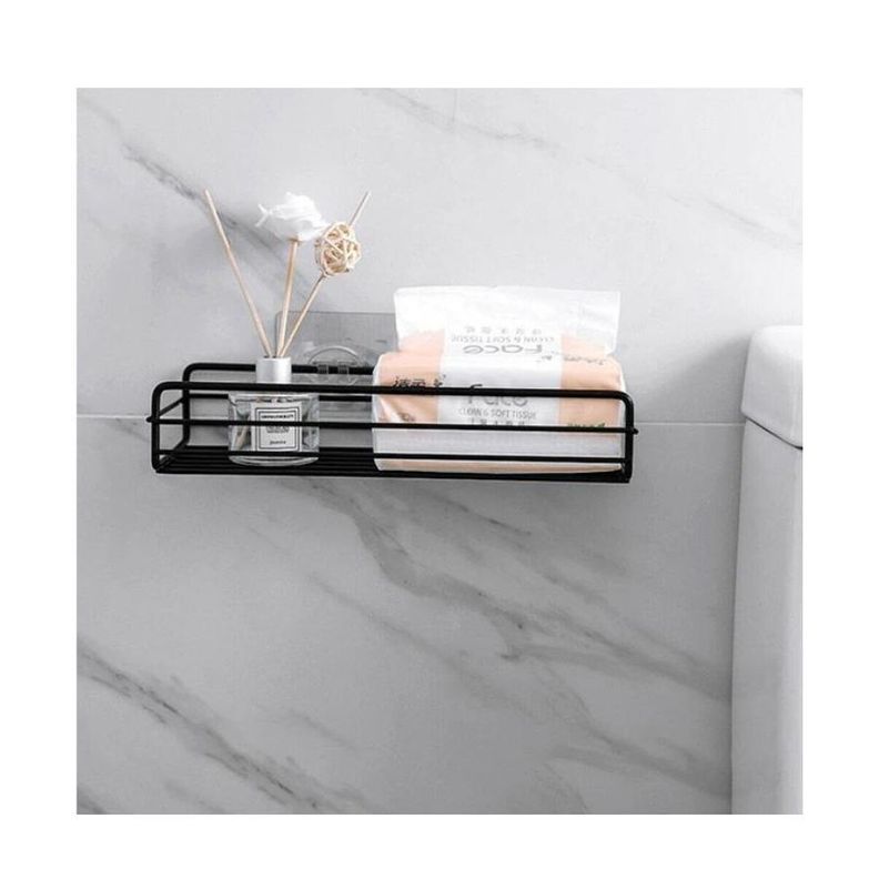 Estante De Almacenamiento de Baño Colgador De Pared-3