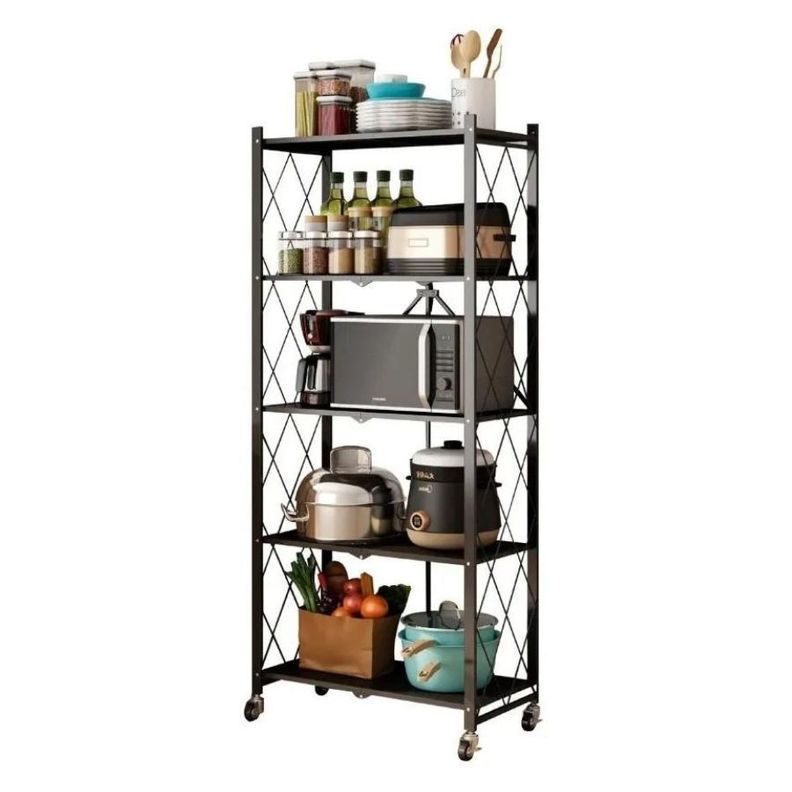 Estante Organizador Plegable Metálico Multiuso 5 Niveles-1