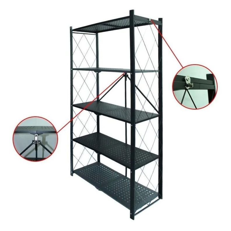 Estante Organizador Plegable Metálico Multiuso 5 Niveles-4