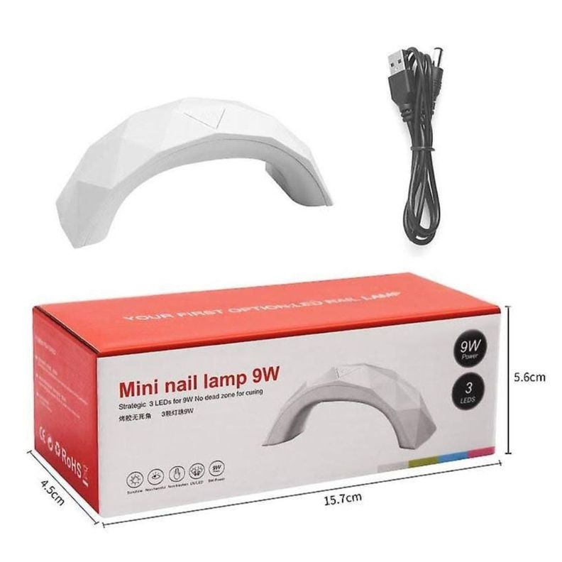 Mini Lámpara Uv Led Para Uñas 9w Secador De Uñas Gel Esmalte-2