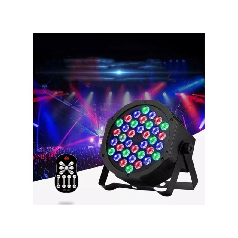 Foco Led Rgb De 36 Luces Con Control Remoto-2