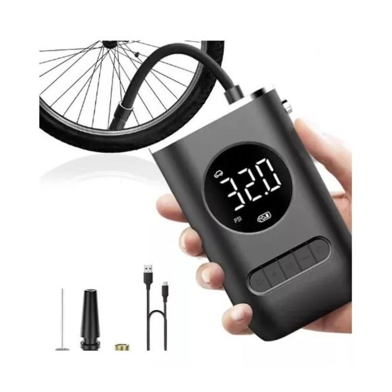 Compresor De Aire Inflador Portatil Recargable My7383 70w-1