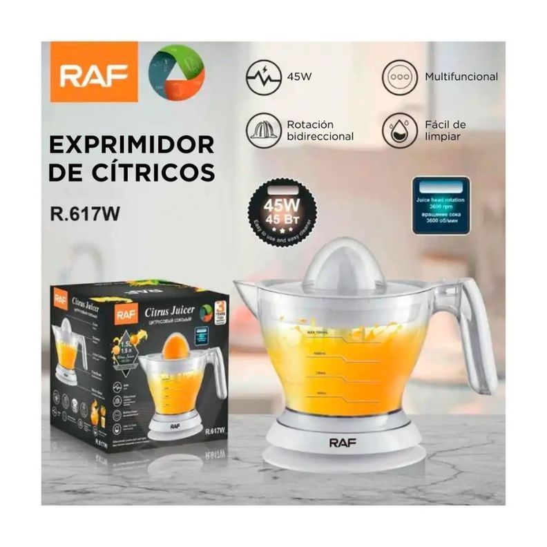 Exprimidor de Cítricos Naranjas Eléctrico RAF R617W-2