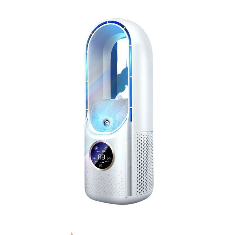 Ventilador De Mesa Sin Aspas Usb Aire Acondicionado Portátil -0