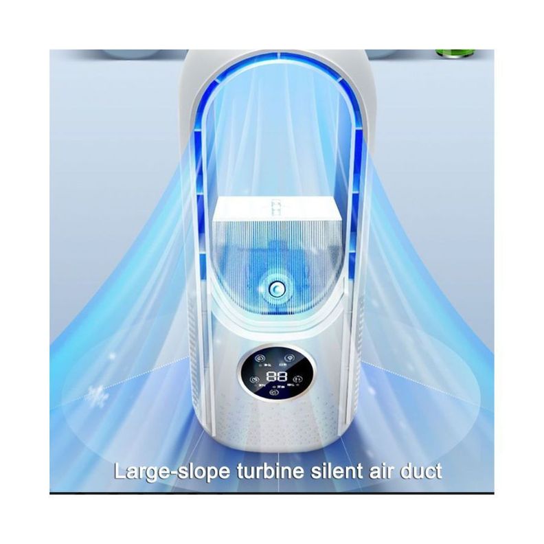 Ventilador De Mesa Sin Aspas Usb Aire Acondicionado Portátil -2