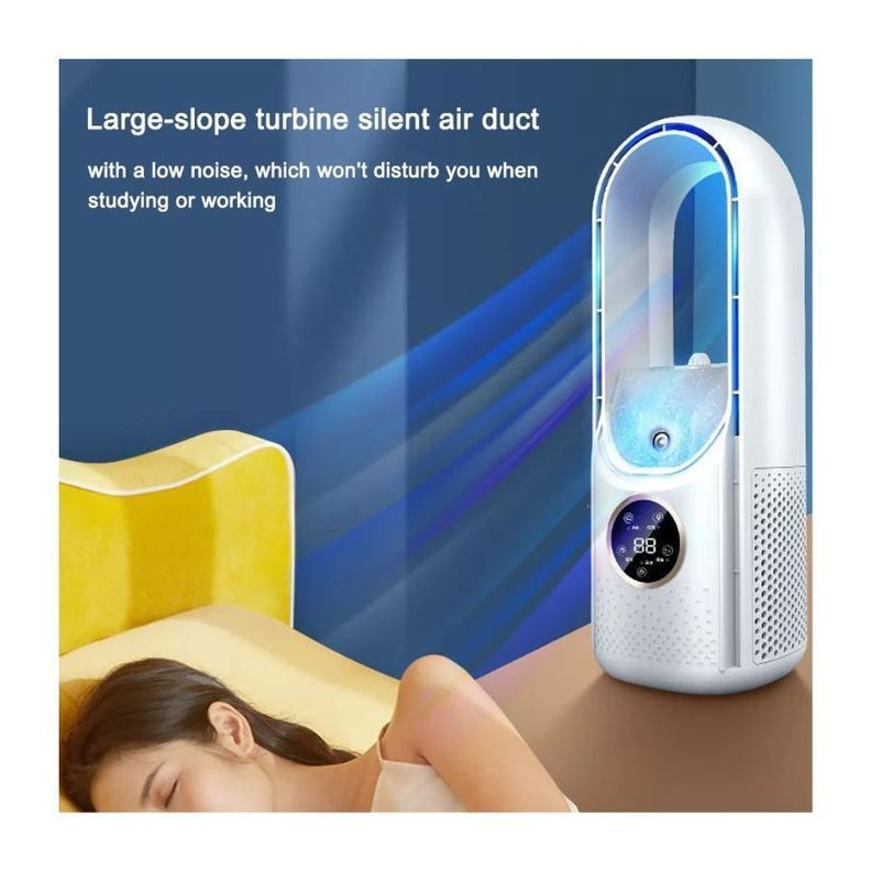 Ventilador De Mesa Sin Aspas Usb Aire Acondicionado Portátil -3