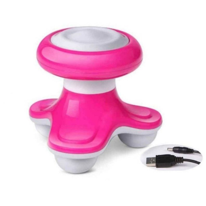 Mini Masajeador Corporal Eléctrico Portátil Rosa-1