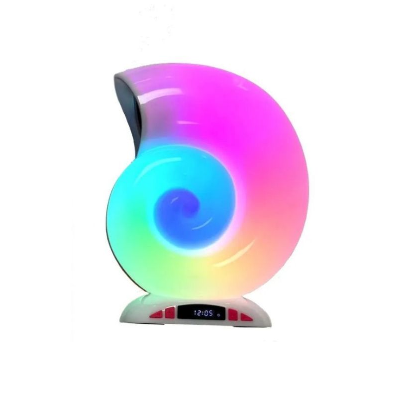 Mini Altavoz Caracola Rgb Inalámbrico Parlante Lampara-0