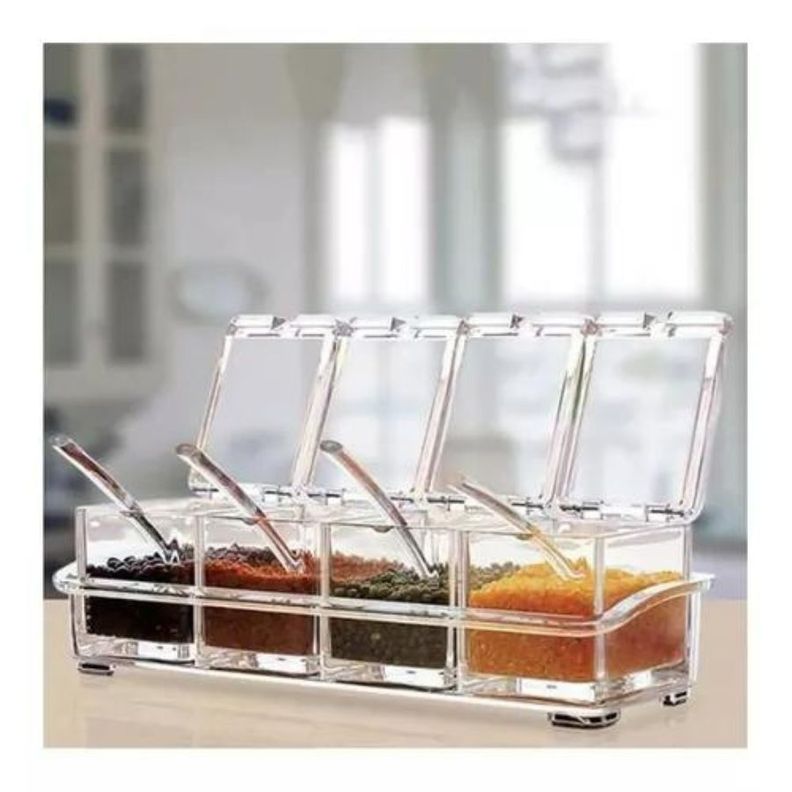 Caja Organizador Condimentos De 4 Piezas Para Cocina-3