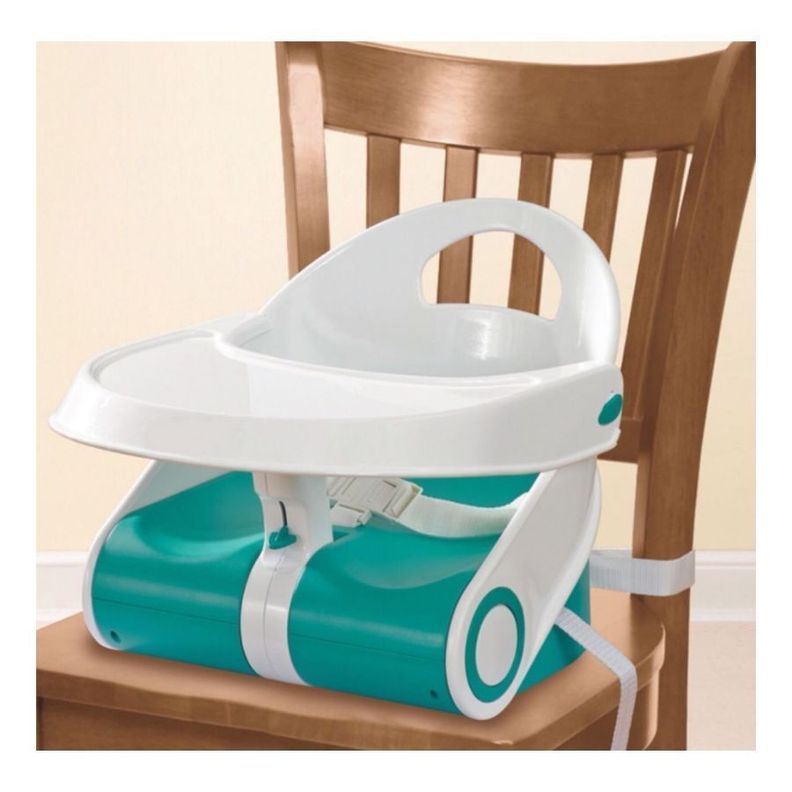 Silla De Bebe para Comer Alimentación Plegable Azul-5