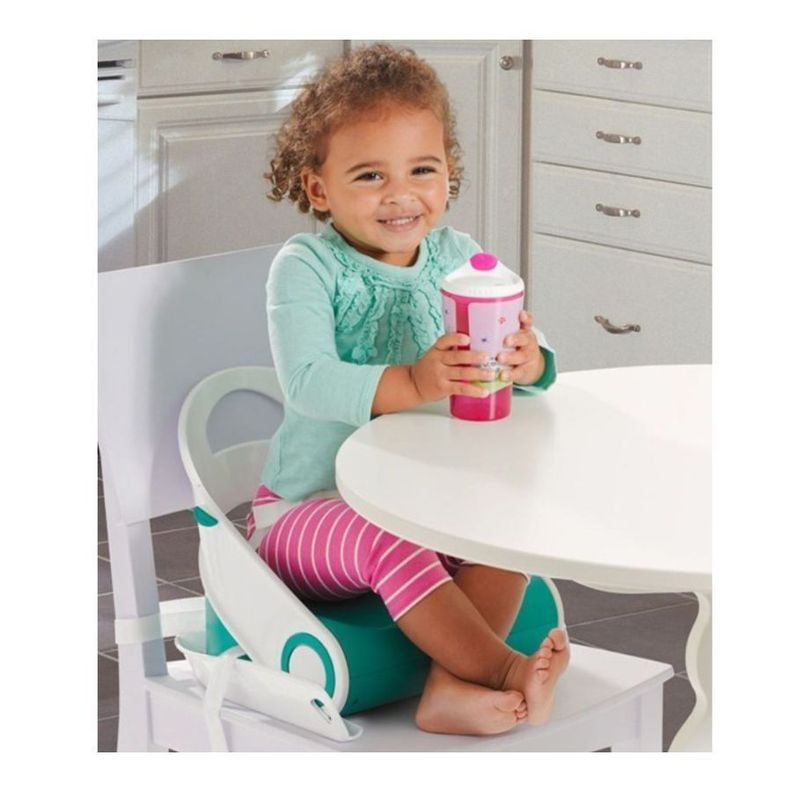 Silla De Bebe para Comer Alimentación Plegable Azul-4