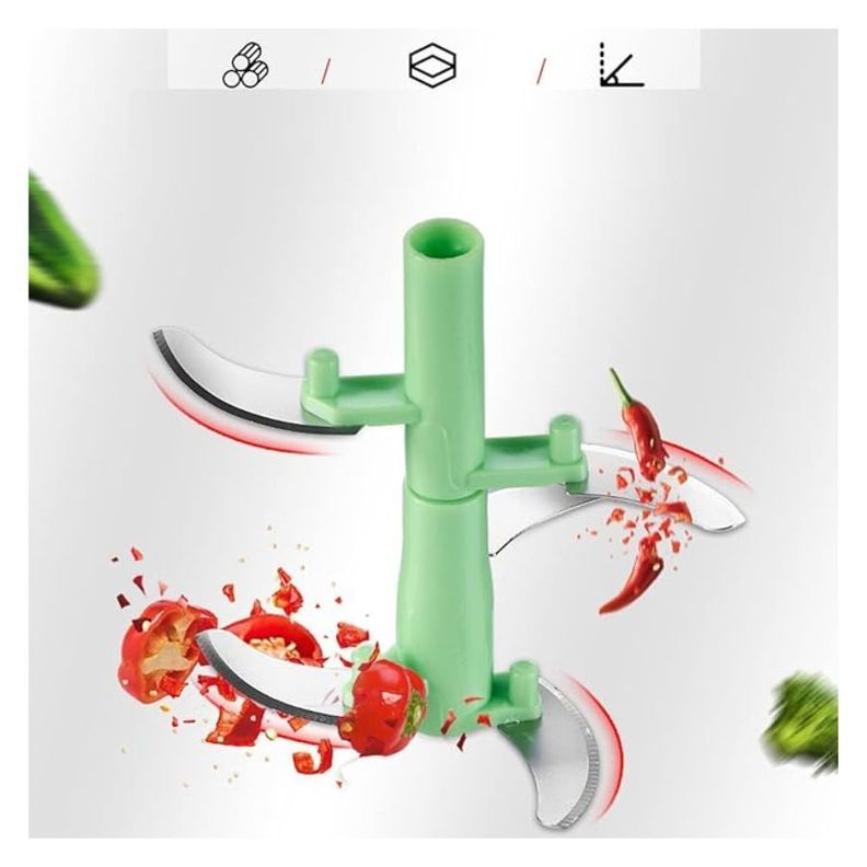Mini Procesador Manual Cuerda Mezclador Picadora Verduras-2