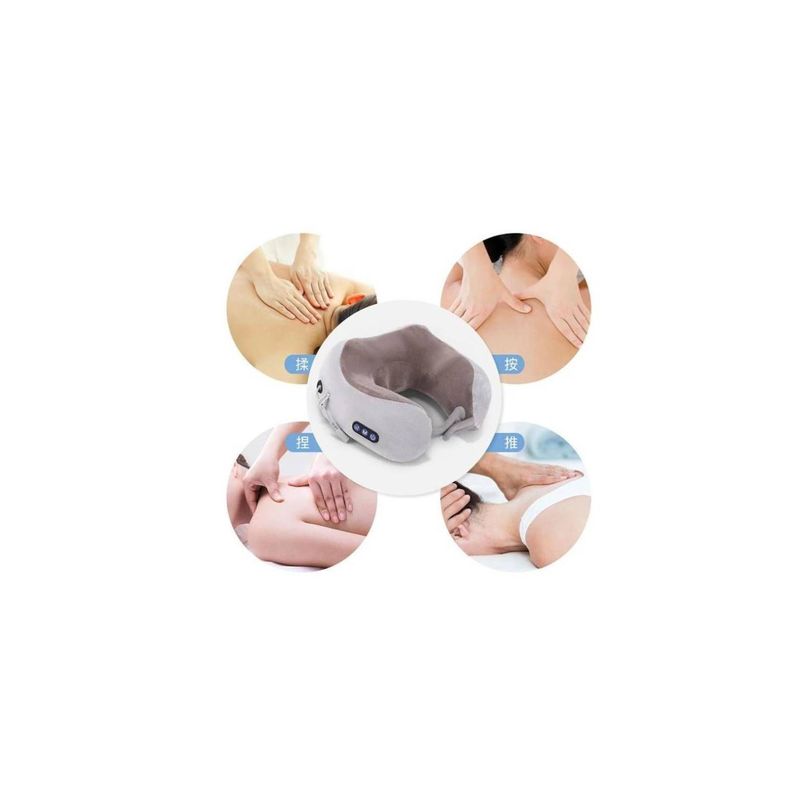 Masajeador Almohada Eléctrico Cuello Cervical Recargable-2