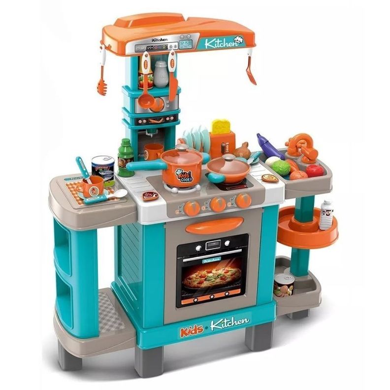 Set De Cocina Con Luces Sonidos Con Accesorios Juguete Niños-0