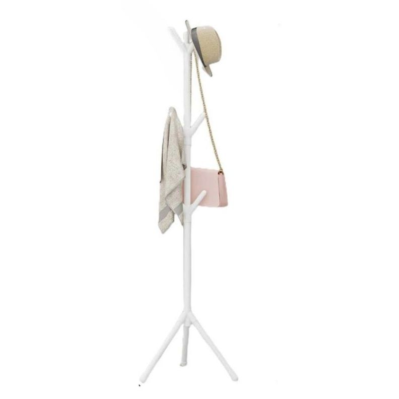 Colgador Perchero Tripo Adorno Ropa Sombrero Blanco-0
