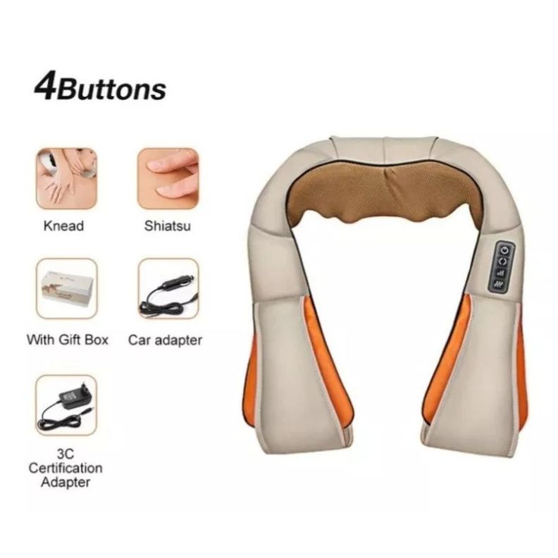 Masajeador Eléctrico Lumbar Cuello Cervical Multi Masaje -4