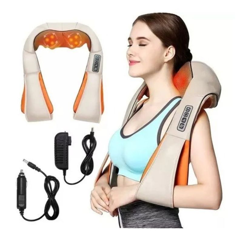 Masajeador Eléctrico Lumbar Cuello Cervical Multi Masaje -7