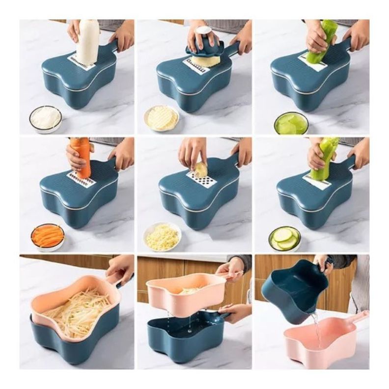 Cortador Rallador de Verduras Multifuncional Cocina-3
