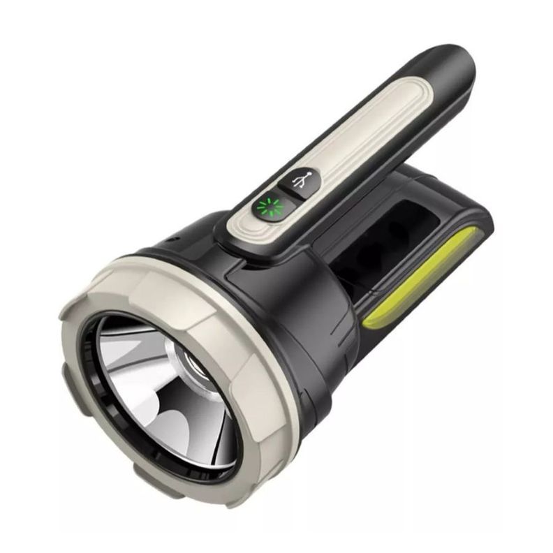 Linterna Potente Brillo Led Recargable Multiusos Luz Lateral-0