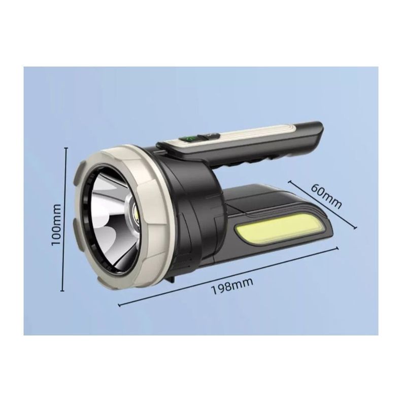 Linterna Potente Brillo Led Recargable Multiusos Luz Lateral-1