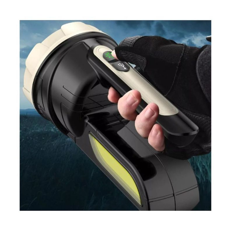 Linterna Potente Brillo Led Recargable Multiusos Luz Lateral-4