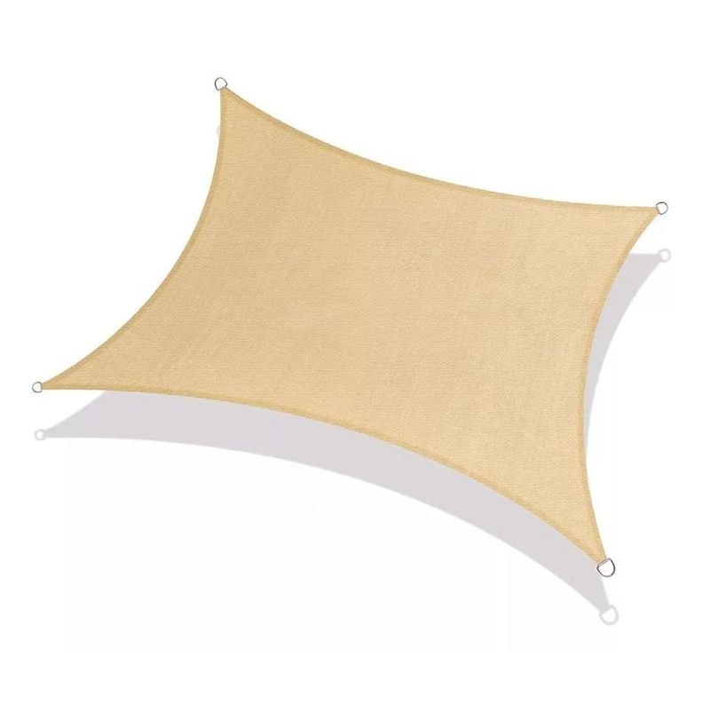 Carpa Toldo Vela Rectangular Impermeable Sombreador 5x4m-0
