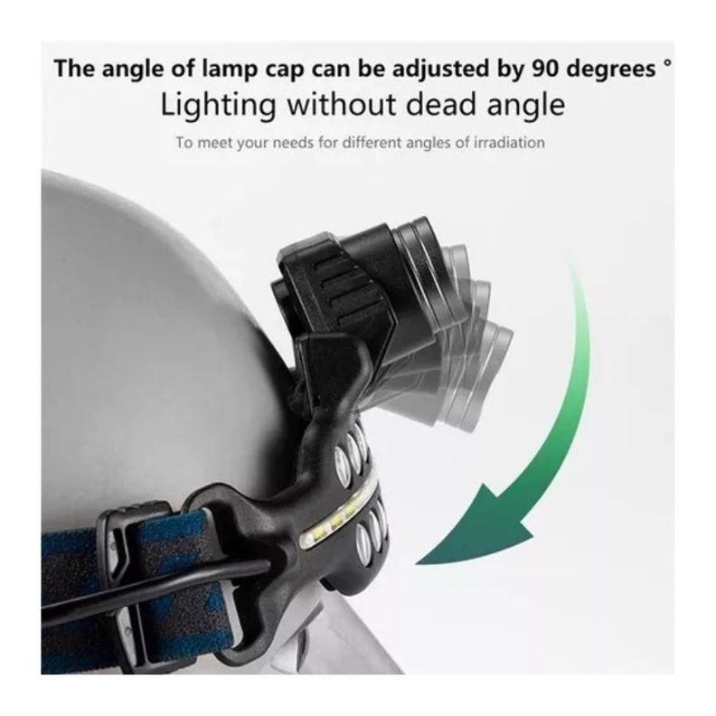 Linterna frontal Cabeza Led Sensor de Movimiento -2