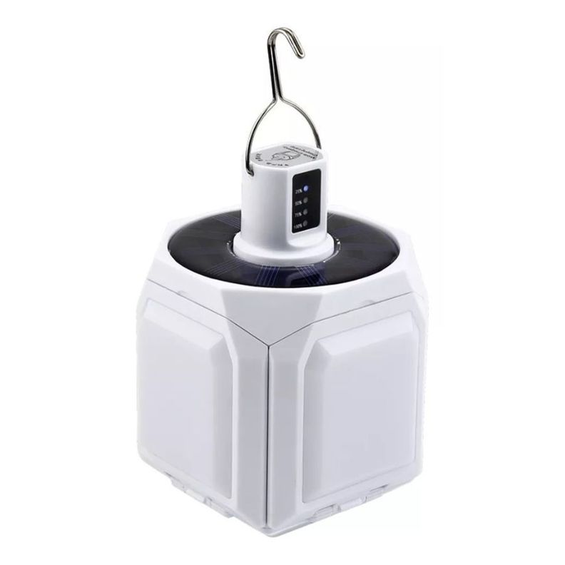 Lampara Bombilla Recargable Usb Con Gancho Ilumina 5 Lados-0