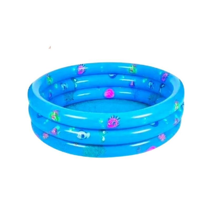 Piscina Inflable Plástico Para Niños 3 Anillos 80cms-0