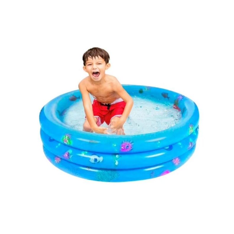 Piscina Inflable Plástico Para Niños 3 Anillos 80cms-1
