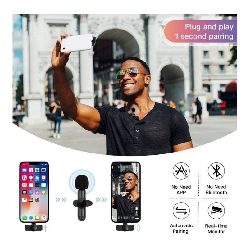 Microfono Inalambrico Tipo C para Celular-3