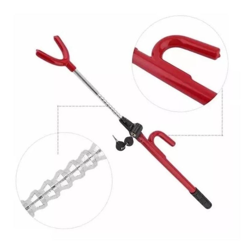 Traba Volante Anti Robo Reforzado Para Auto-2