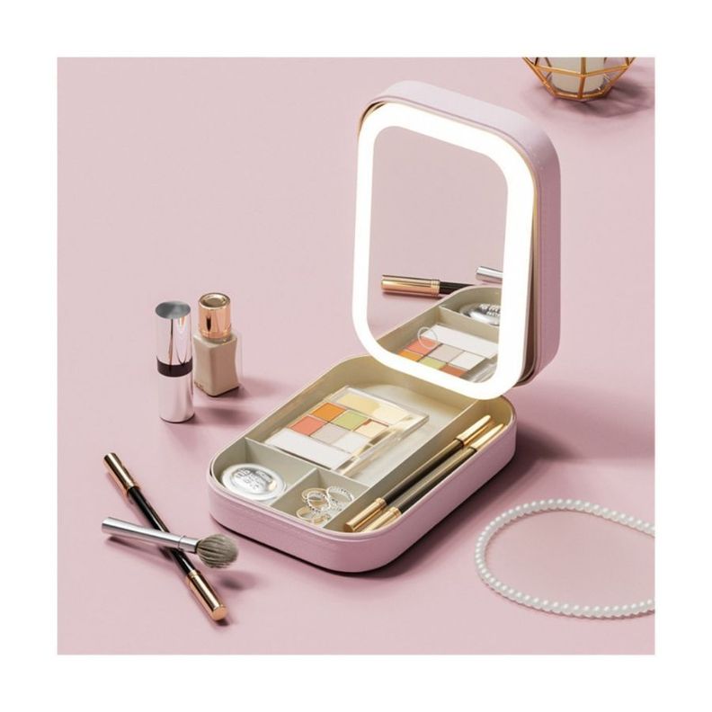 Mini Estuche De Maquillaje Con Luz Led Fácil Transportar usb-2