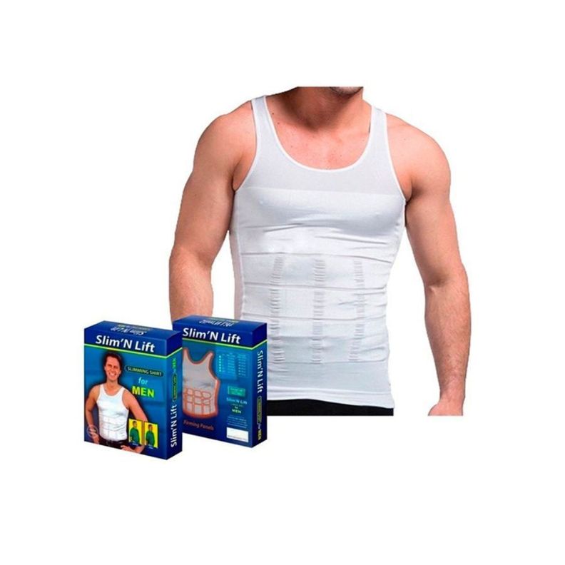 Polera Camiseta Faja Reductora Térmica Hombre Adelgazar-3