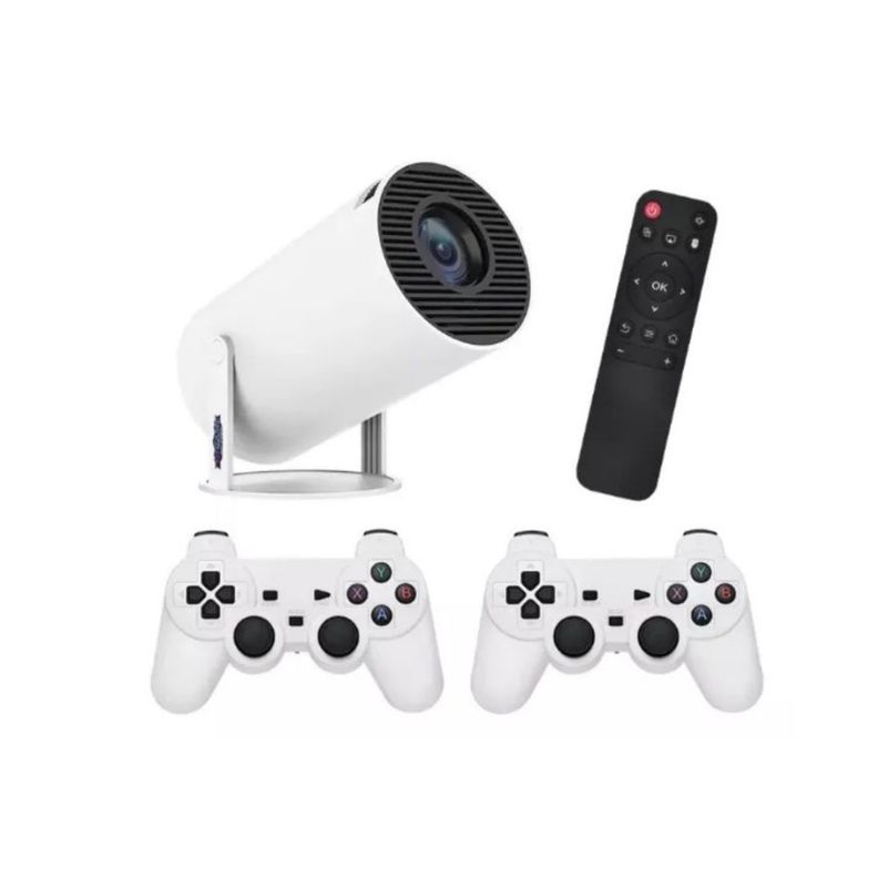 Proyector Para Video Juegos + 2 Controles 4k Hd Retro-0