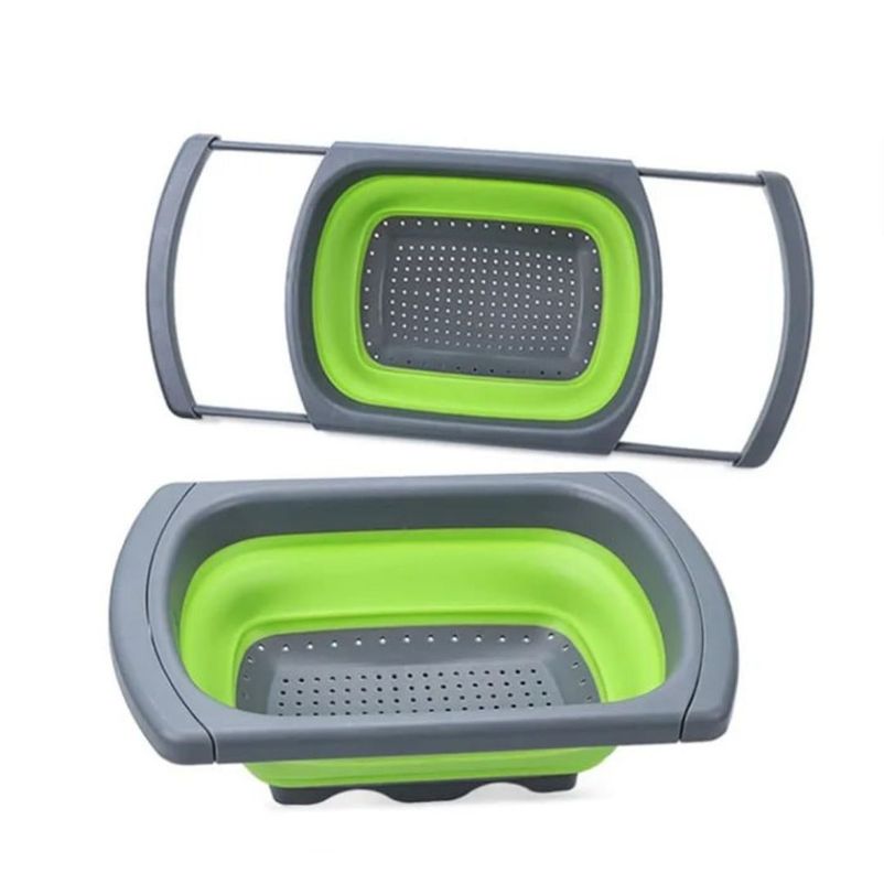 Colador Rectangular Con Asas Retractiles-0